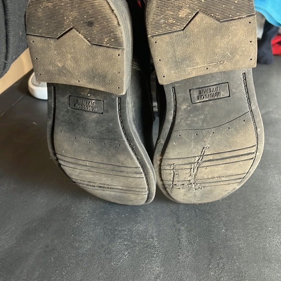 Boys Madison Ave Dress Shoes size 3 1/2 black - Picture 5 of 6